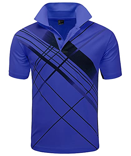 Men's Golf Polo Shirt Short Sleeve Tactical Polo Shirts Casual Tennis T-Shirt 02-Lblue M Men's Golf Polo Shirt Short Sleeve Tactical Polo Shirts Casual Tennis T-Shirt 02-Lblue M
