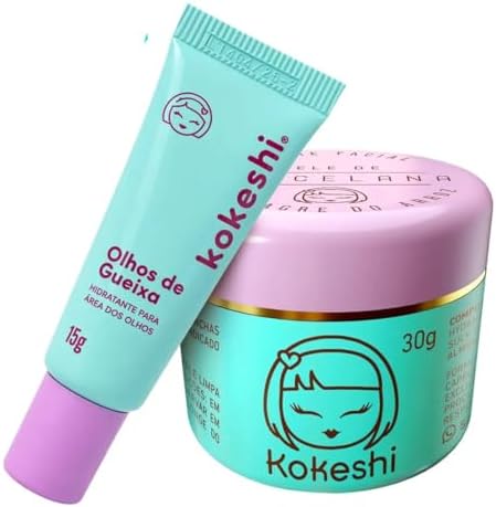 Kit Dupla Renovação Facial Kokeshi Pele Porcelana + Olhos de Guei...