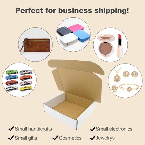 Cajas de envío de 6x4x2 pulgadas pack de 50 cajas de cartón corrugado planas 4