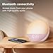 Odokee Sunrise Alarm Clock White Noise Machine: Natural Wake Up Light - Dimmable Clock with Bluetooth Speaker for Bedroom - 25 Sleep Sounds for Baby Adults Kids Sakura Pink