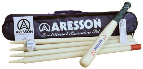 Image of Aresson Traditional Rounders Set Outdoor Family Garden Games Bat Ball Posts by Aresson