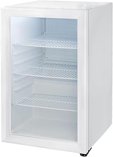 simplus ディスプレイ冷蔵庫 68L ショーケース仕様 業務用 家庭用 前面ガラス 冷蔵庫 SP-68DSL (ホワイト)