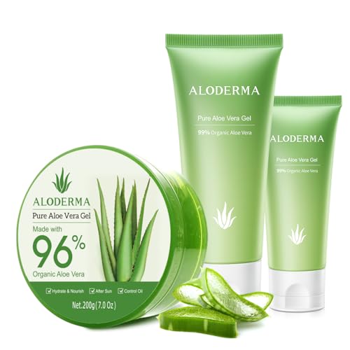 Aloderma Conjunto com 3 Géis de Aloe Vera
