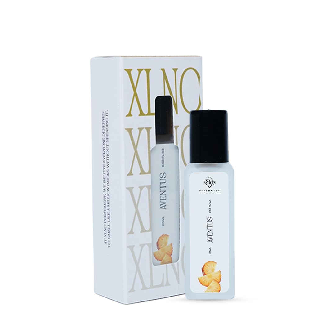 XLNC Aventus Perfume for Men, Premium Long-Lasting Fragrance with Black Currant, Bergamot, Pineapple & Apple, Fresh Extrait de Parfum, 20ml