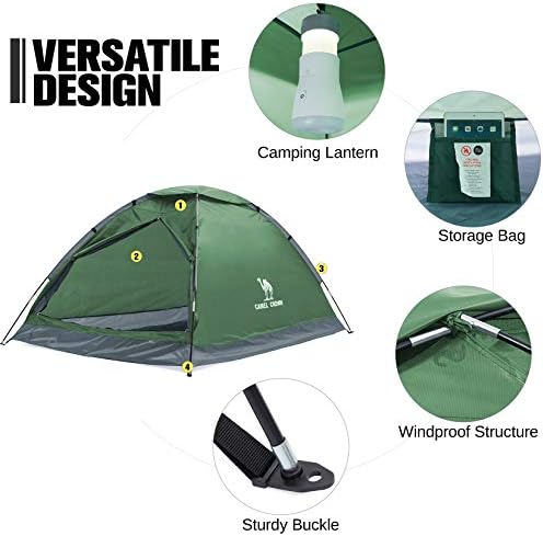CAMEL CROWN Tents for Camping 2/3/4/5 Person Camping Dome Tent, Waterproof,Spacious, Lightweight Portable Backpacking Tent for Outdoor Camping/Hiking 4