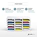 Adir File Sorter Literature Organizer - Mail Vinyl Craft Paper Storage Holder Corrugated Cardboard for Office, Classrooms, and Mailrooms Organization (15 Slots, White)