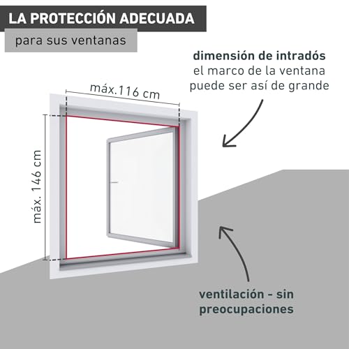 Mosquitera Windhager Ultra Flat 03970 de diseño plano para ventanas 5