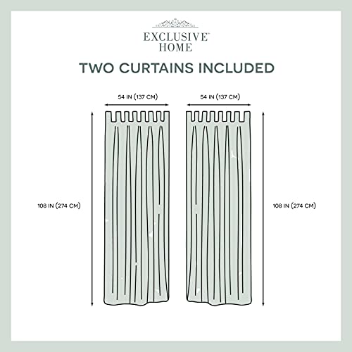 Exclusive Home Curtains Coppia Di Tende A Pannello Cabana Per Interni Ed Esterni, 137 X 274 Cm, Colore: Vaniglia - 7