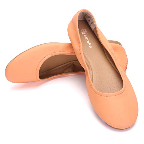 Eureka USA Womenâ€™s Audrey Leather Ballet Flat