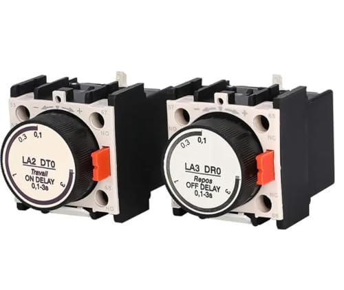 Contact de temporisation LA3DR4 Schneider bloc temporisé pneumatique de travail 1NO+1NC - 3