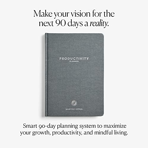 Intelligent Change 3-Month Productivity Planner Tools for Time-Management and Mindfulness, Tear-Out To-Do List, A5 Undated Quarterly Planner, Gray by Intelligent Change - Image 9