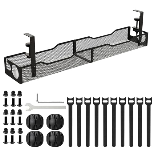 AOOTOOSPORT Under Desk Cable Management 26 inches Metal...