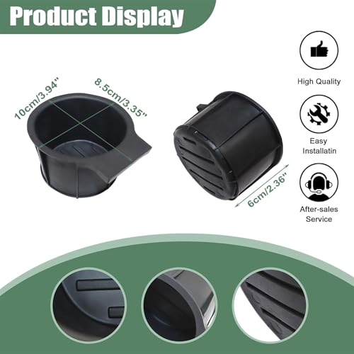 Insertos portavasos centrales negros 2 piezas para Ford Super Duty miniatura 4