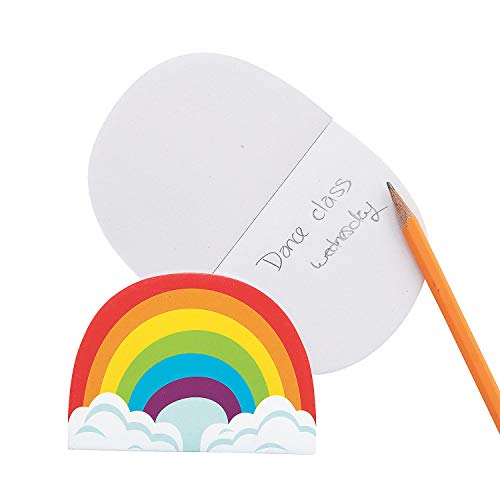 Blocs-notes en forme d'arc-en-ciel lot de 24 mini carnets pour notes et dessins colorés