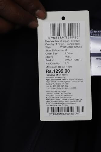 Image of Van Heusen Men Round Neck Cotton Sweatshirt