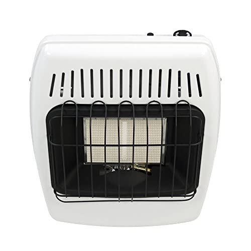 Uty 12,000 Btu Propane / Natural Gas Wall Heater For Indoor Use - Dual Fuel, Vent-Free, White #TOP3