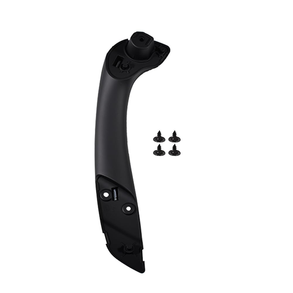 Poignée de porte intérieure de voiture compatible avec Renault Fluence Megane 3 Laguna 3 Latitude Poignées avant gauche et droite et couvercles de poignées intérieures (noir) (poignée