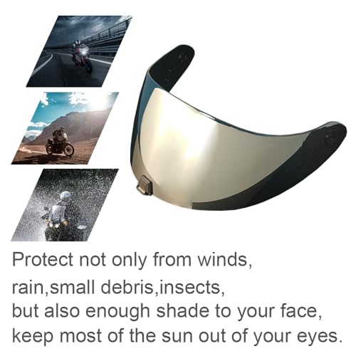 ZQIYDYP R420 Helmet Shield Replacement,Helmet Visor for R420 Helmet Lens Sun Protection Windshield (Silver-day use only) by ZQIYDYP - Image 4