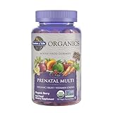 Garden of Life Prenatal Gummy Vitamin with Folate - mykind Organics Gummy Multivitamin for Women, 120 Count Certified Organic Fruit Chews