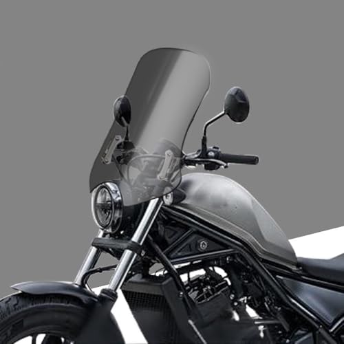 SPEEDBUNP ���u��250 REBEL CM300 1100 CMX 1100 rebel 250 CMX500�K�p �t�����g�E�C���h�V�[���h�y�_���̉����ɂ��t�����g�E�C���h�V�[���h�̍������� (grey, 50cm) [���s�A���i]