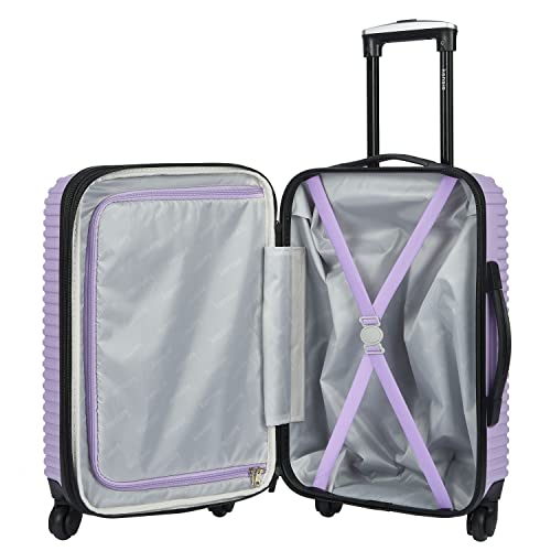 Kensie 20" Hillsboro Expandable Carry-On Luggage, Lilac #TOP3