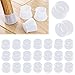 BEIFON 24 Pezzi Tappi per Sedie in Silicone Tappi per Gambe Sedie Trasparenti Piedini Antiscivolo Copripiedini Adatti per Gambe Tonde per Casa Soggiorno Camera da Letto Cucina.(Trasparente)