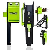 TRACER Metal Rafter Square Holster for Belt | 7' Carpenter Square Holder with Belt Clip and Tracer Marker Slot | Universal Framing Square Holder for Tool Belt | Ultimate Tool Holster
