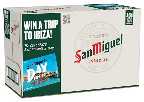 San Miguel Especial Premium Lager beer, 18 x 330ml bottle