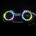 GloFX Full Color Programmable LED Goggles | 350 Modes | USB Rechargeable LED Light Up Rave Goggles | Perfect For EDM Music Festivals