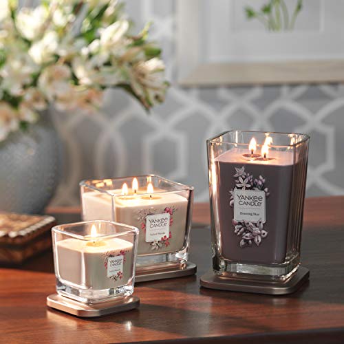 Yankee Candle Elevation Collection with Platform Lid Large 2-Wick Square Scented Candle, Evening Star