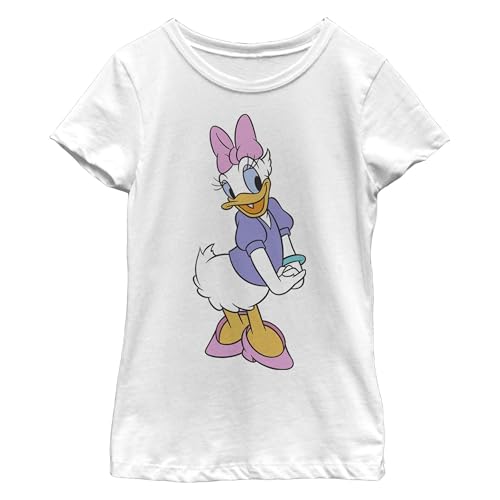 Disney Characters Traditional Daisy Girl's Solid Crew Tee