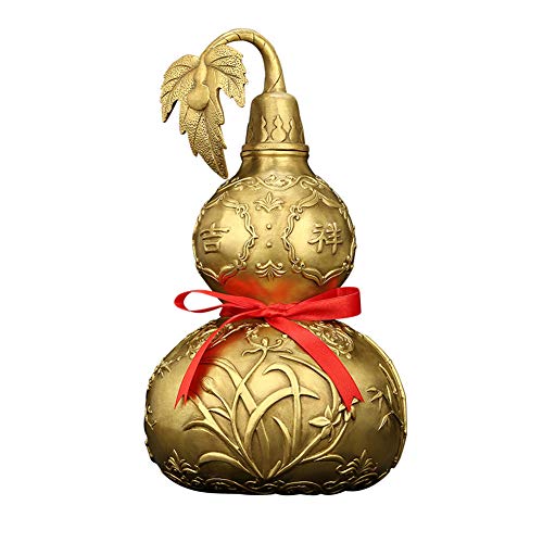 Statue Wu Lou laiton ornement Feng Shui cucurbit hulu decoration maison chance