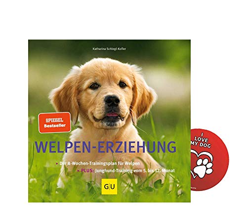 Preisvergleich Produktbild GU Welpen-Erziehung: Der 8-Wochen-Hundetraining für Welpen (Taschenbuch) + Hunde Sticker