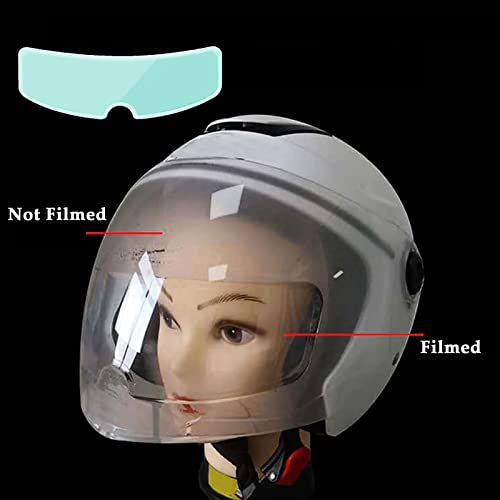 Eastbon Photochromic Anti-Fog Helmet Film, Universal Helmet Shield Anti Fog Film, Motorcycle Rainproof Anti-Fog Patch Visor Lens, For Most Motorcycle Standard Visor/Shield (2-Anti Fog+2-Anti Rain) #TOP2