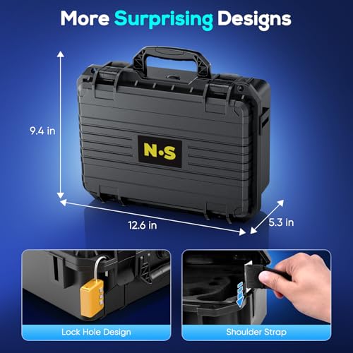 Image of Auarte [Super Hard] Carrying Case for Nintendo Switch 2 / OLED /Switch 1, All in One Professional Waterproof Travel Storage Bag for Switch 2 Console, Pro Controller & Accessories