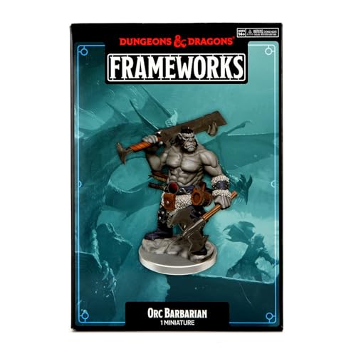 D&D Frameworks: Orc Barbarian Male - Unpainted and Unassembled