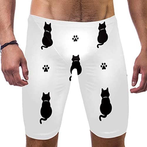 Swim Jammers de hombre para entrenamiento largo y bañador de natación Racing de HUI JIN SHOP