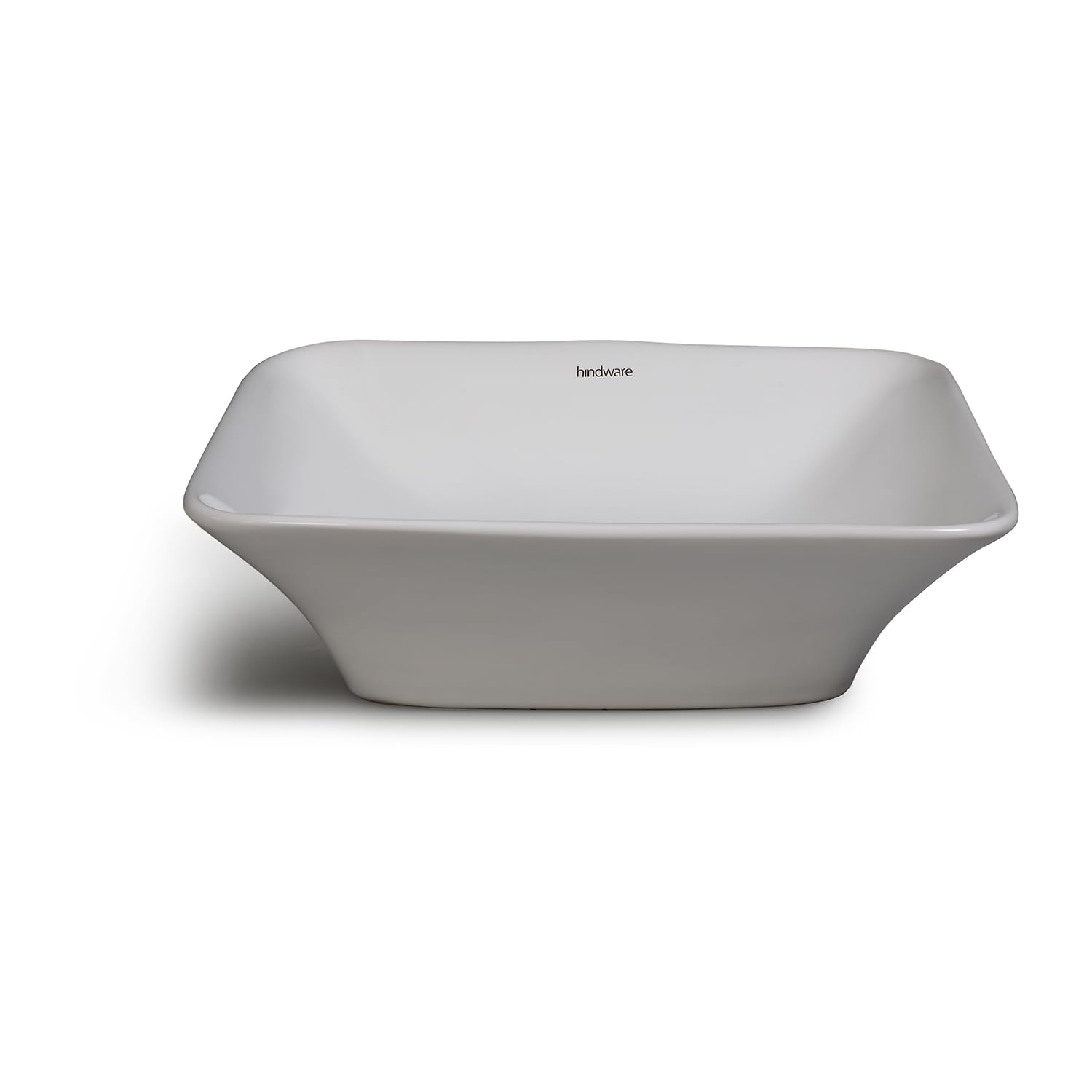 Hindware Italian Collection Aspiro Table Top Wash Basin for Bathroom | Made of Ceramic | Star White | Square Shape | Over the Counter Basin (B0BF5J18W1) Amazon Price History, Amazon Price Tracker