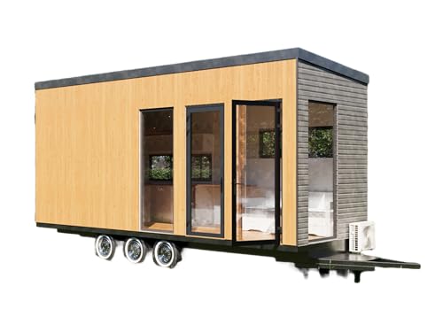 25’x8’ Tiny Home Plans with 3D Visuals and Detailed Designs for Mobile Lifestyle