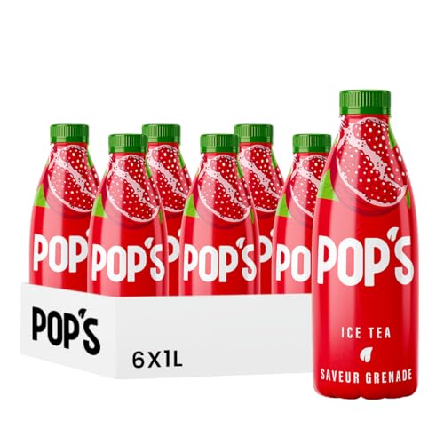 Pop's Ice Tea Grenade 1L pour calmer la soif avec une boisson fruitée