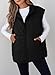 EVALESS Womens Puffer Vest Quilted Zip Up Cap Sleeve Jackets Lightweight Fall Outfits for Women 2025 Fashion Warm Winter Coats With Pockets Black Large