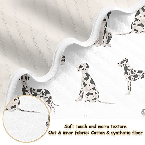 Image of Swaddle Blanket Great Dane Dog Cotton for Infants, Receiving, Lightweight Soft Swaddling for Crib, Stroller, Nursery, 30x40 in