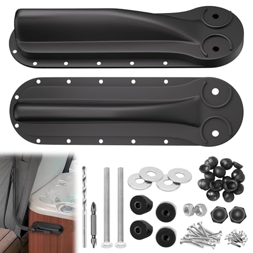 Spa Cover Lift Accessories,Hot Tub Cover Lift Original Parts,One Pair of Brackets Includes Mounting Kit,Side Mount Manual-Pivot Lifter Accessories,Lifter Replacement Two Bracket Kit