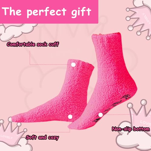Elfinfi Calze Simpatiche Donna, Calzettoni Donna Invernali Regali, Calzini Divertenti, Calore Invernale Calze Pelose Regalo Per Migliore Amica Speciale Festa Della Mamma Compleanno Natale - 5