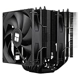 Thermalright Phantom Spirit 120 SE ブラック CPU クーラー、デュアル TL-C12B V2 PWM ファンとダブル タワー、7 ヒート パイプ ヒートシンク クーラー、AM4/AM5&Intel LGA1851/1700/115X/1200、コンピューター CPU 冷却、ブラック