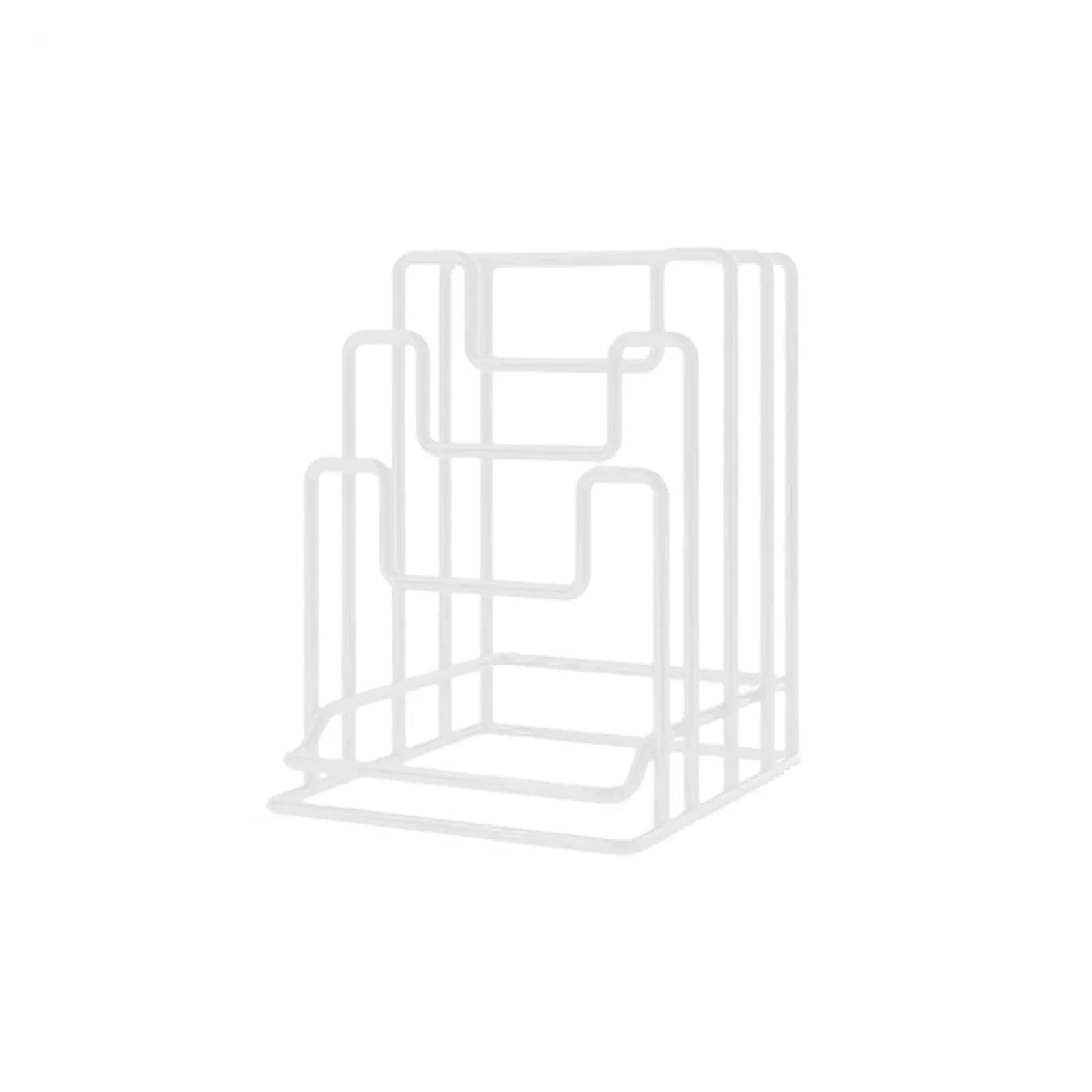 Porte-Casseroles Adjustbale Égouttoir pour couvercle de casserole et planche à découper(15x17x21cm)