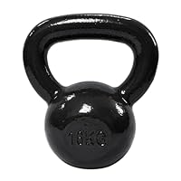Amazon Basics Kugelhantel aus Gusseisen, 16 kg, Schwarz