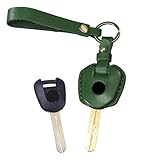 HIBEYO Étui de protection pour clé de moto   Pour Honda CB650R CB500X CB500F CB500X CB1100 CB1000R CB125R CB300R   En cuir   Vert