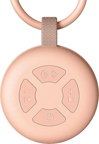 FENDALE Portable Sound Machine for Baby | White Noise | 12 Soothing Sounds | Noise Canceling for Travel, Office, Nursery | Baby Shower | Registry Gift | Sleep Soother for Babies Kids Adults | Peach