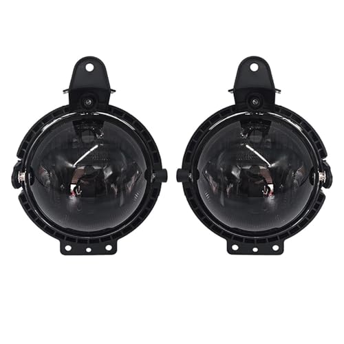 tusgt Feux Antibrouillard Avant Pour MINI Pour Cooper R56 2006-2013 Feu Antibrouillard Noir Pare-chocs Avant Anti-lumière 63172751295 51112751295(Pair Without Bulb)